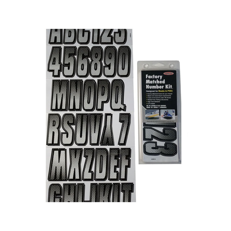 Hardline Products Letter Kit Sil/Blk, model SIBKG300, General Accesories