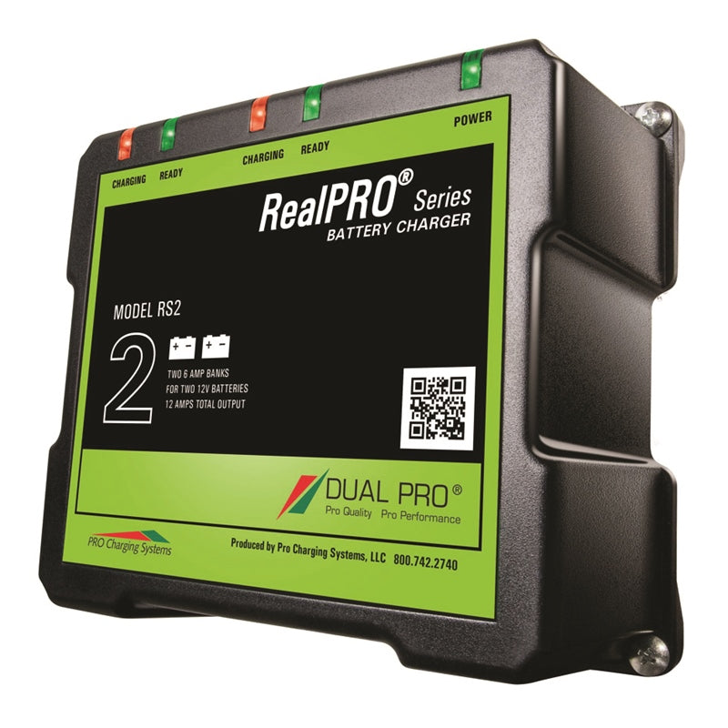REAL PRO BATT CHARGER 2-BANK 12A MPN-RS2