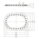 MB MANHOLE 15"X23"HD FLUSH RCSD BOLT MPN-MB505-1523A