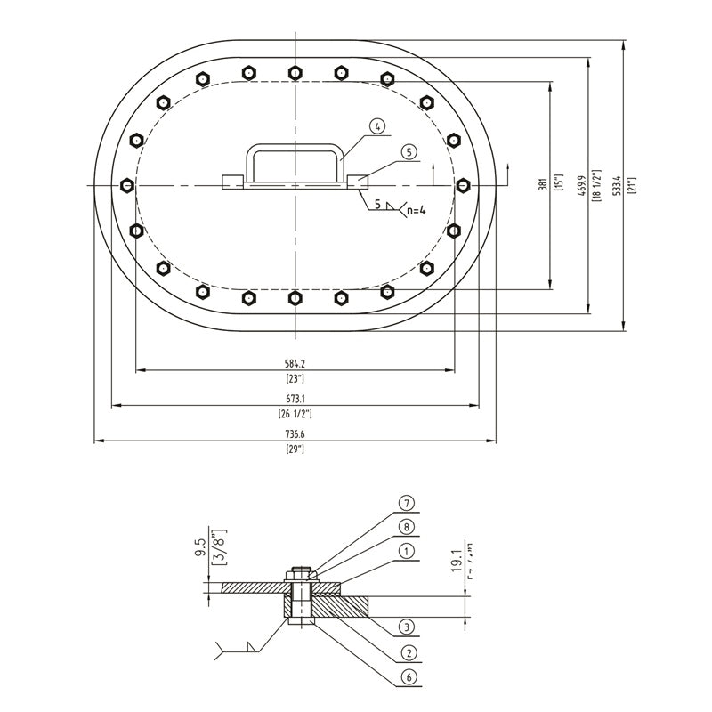MB MANHOLE 15"X23" FLUSH MPN-MB503-1523A