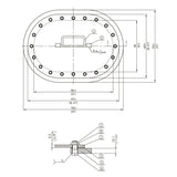 GASKET BUNA-N MULTI BOLT MPN-MB-G1523-STD