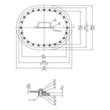 GASKET BUNA-N MULTI BOLT MPN-MB-G1824-STD