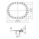 GASKET BUNA-N MULTI BOLT MPN-MB-G1824-RSD