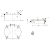 DROP BOLT HATCH 18"X24" RAISED 5" 4 DOG MPN-HDB-1824-5 R