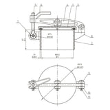 ULLAGE 08" RSD 5" SS MPN-SS144-08-05A
