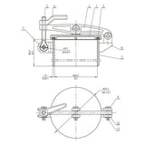 ULLAGE 08" RSD 12" SS MPN-SS144-08-12A
