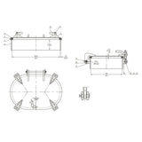 DROP BOLT HATCH 15X23" RSD 5" 4 DOG SS MPN-SS174-1523A