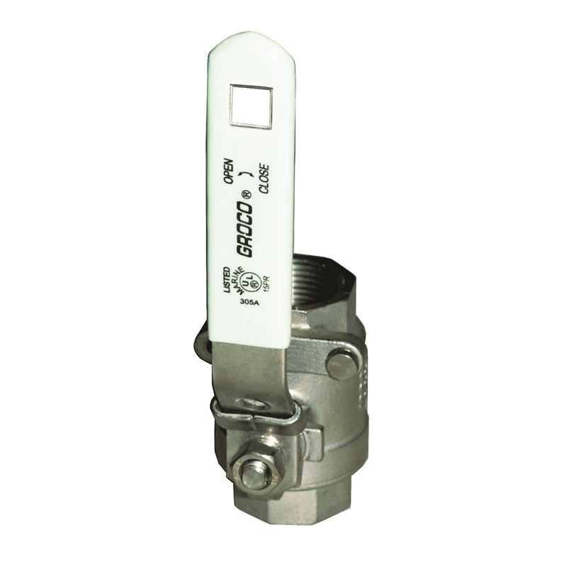 Groco Inline Ball Valve Stainless Steel 1/2" MPN - IBV-0500-S