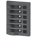 6 SWITCH WD PANEL GRAY MPN-4376-BSS