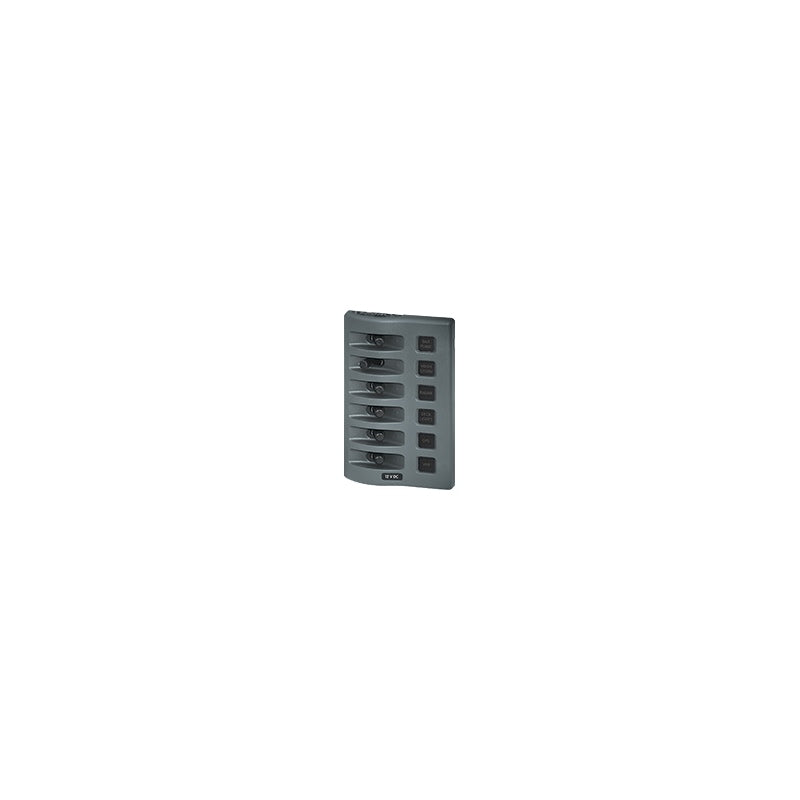 Blue Sea Systems 6 Switch Wd Panel Gray MPN - 4307-BSS