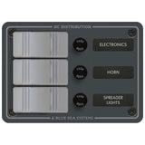 Blue Sea Systems 3 Switch Wp Panel - Ver. MPN - 8054-BSS
