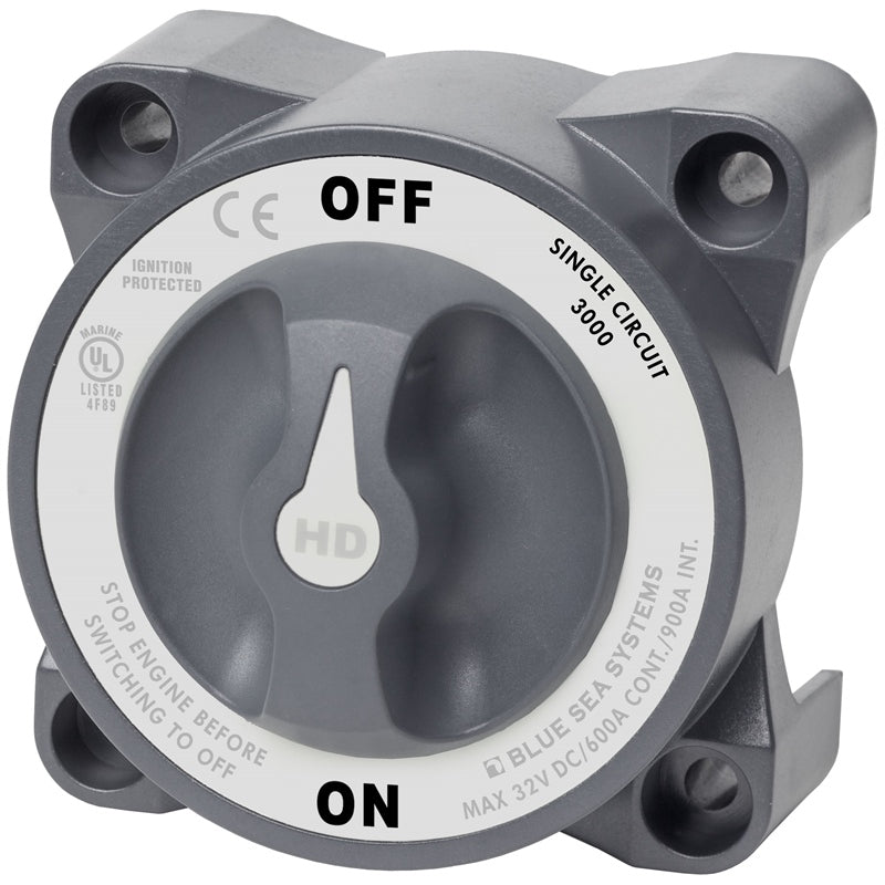 Blue Sea Systems Battery Switch Hd Off/on MPN - 3000-BSS