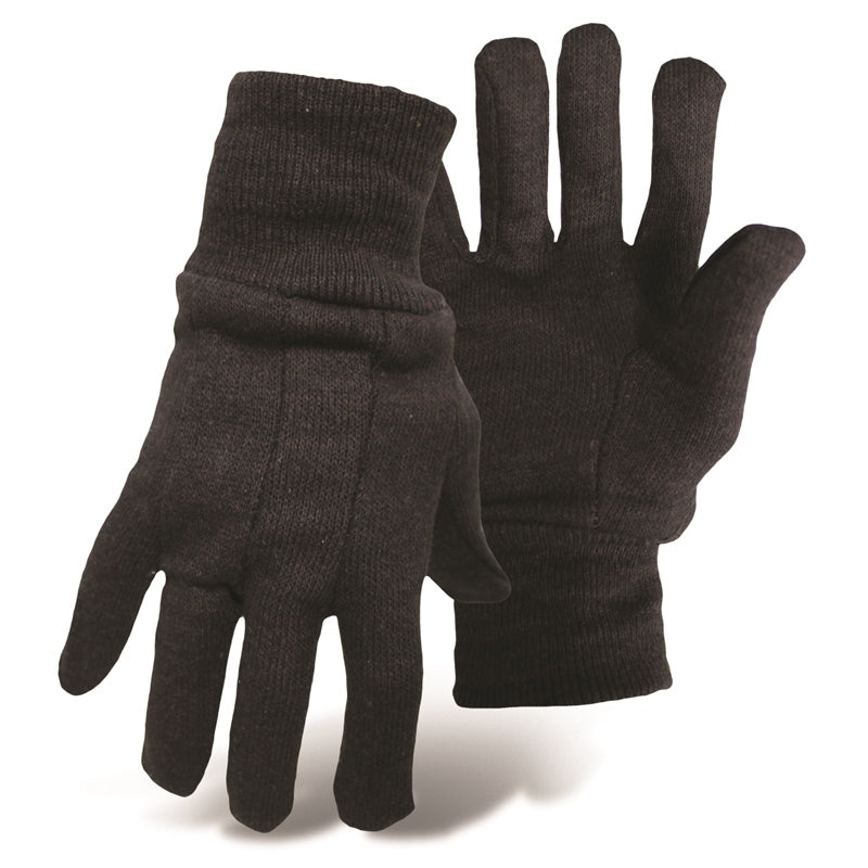 BROWN JERSEY GLOVE (12) MPN-1JJ1845 L