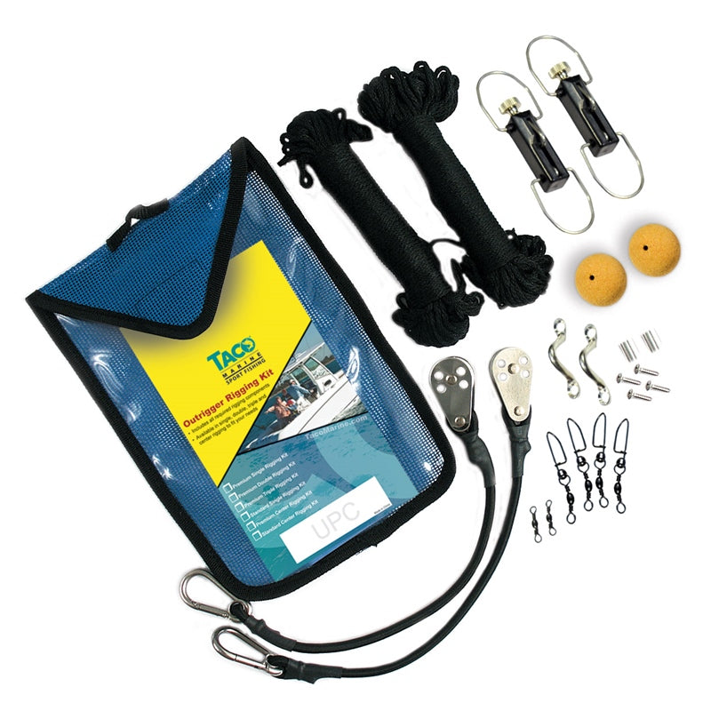TACO Marine Outrigger Rigging Kit Dlx with Pulley MPN - RK-0001PB