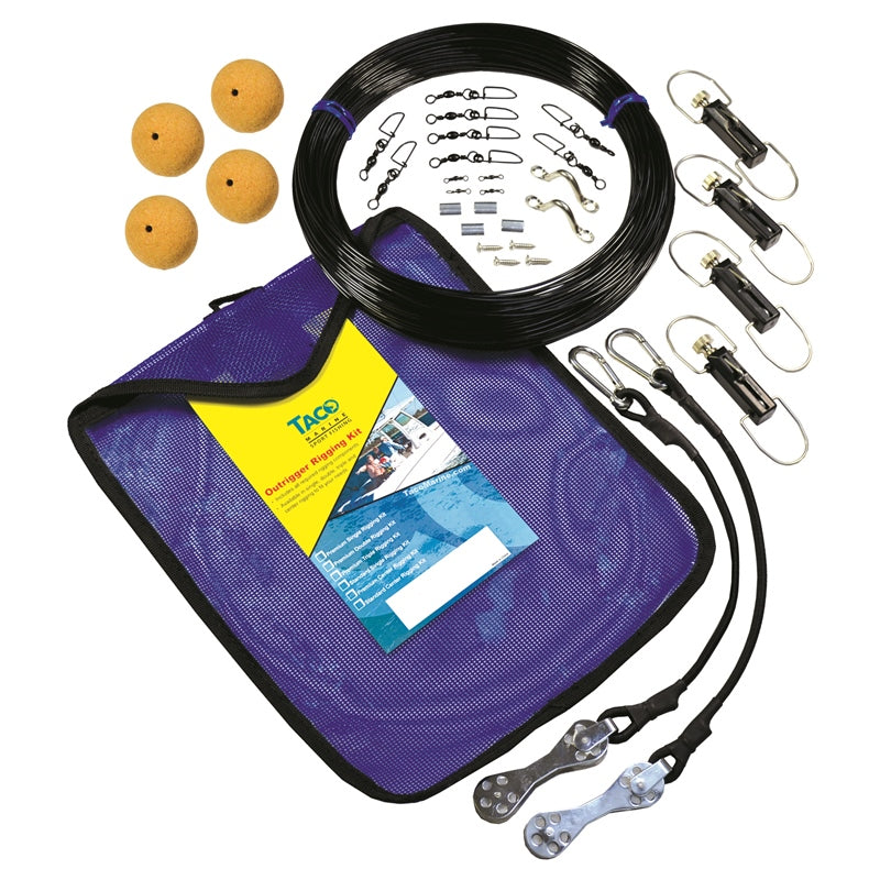 TACO Marine Outrigger Rigging Kit Dlx with Dbl Pulley MPN - RK-0002MP