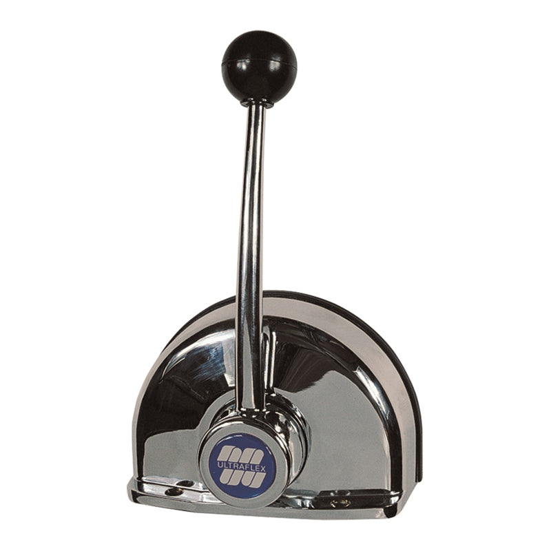 Uflex Top Mount Da Control with Trim Sngl Chrome Control Heads - view 2