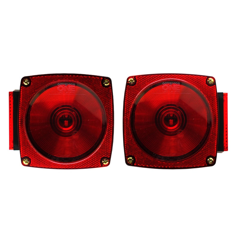 TRAILER TAIL LITE 1LED SQ<80 PAIR