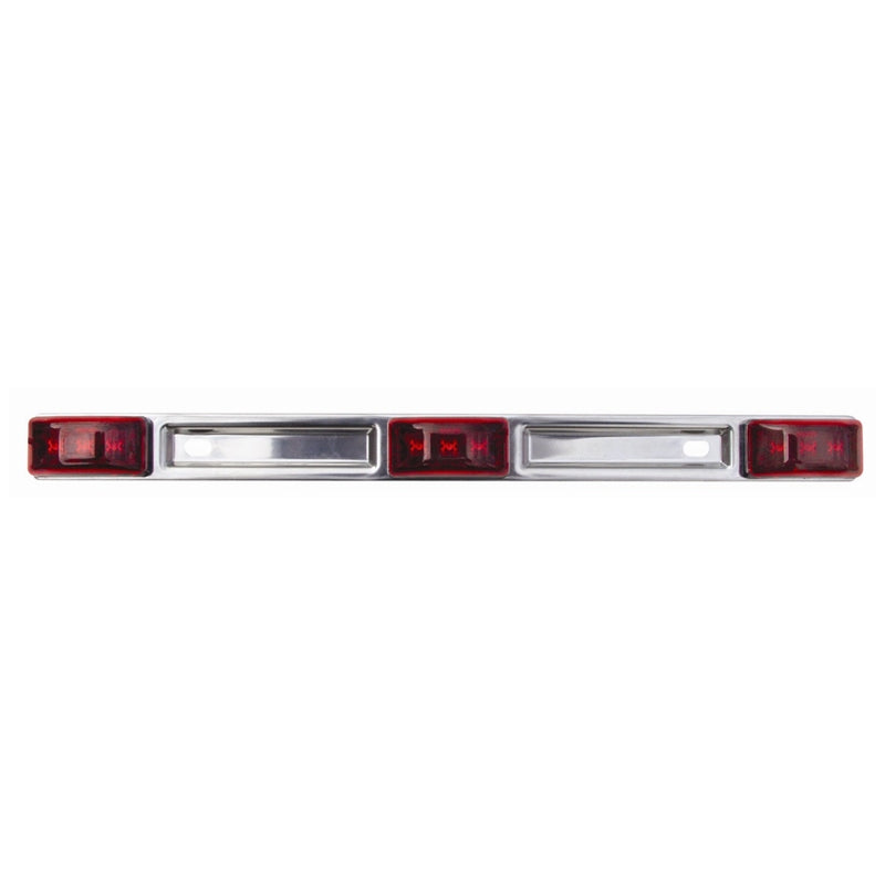 TRAILER LITE BAR SS LED RED 14"