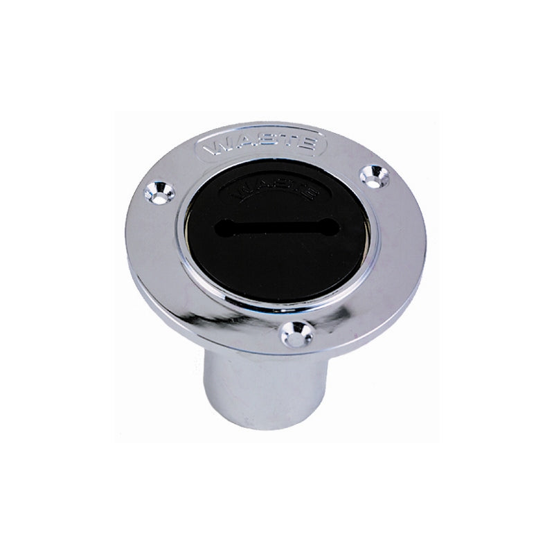 WASTE DECK PLATE CHR 1.5" HOSE
