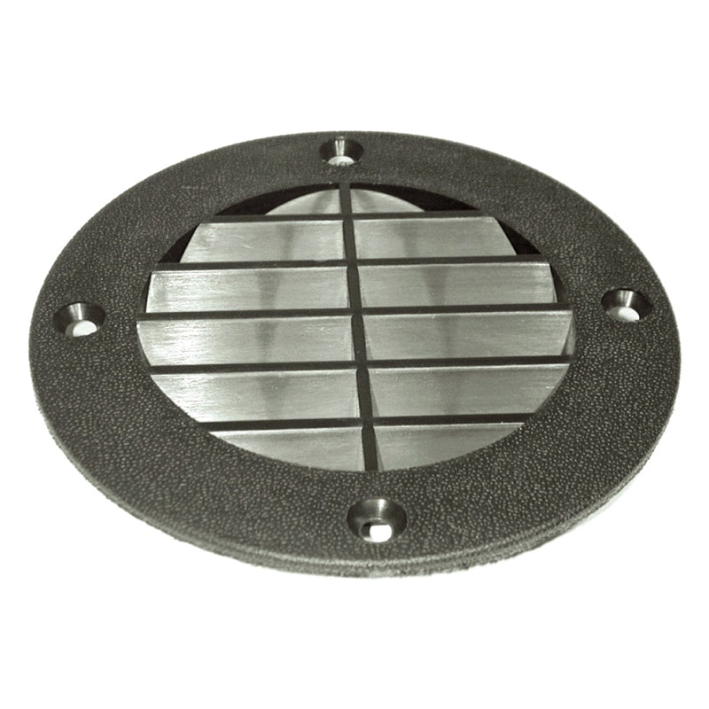 LOUVERED VENT 4" BLK MPN-LV-1-DP
