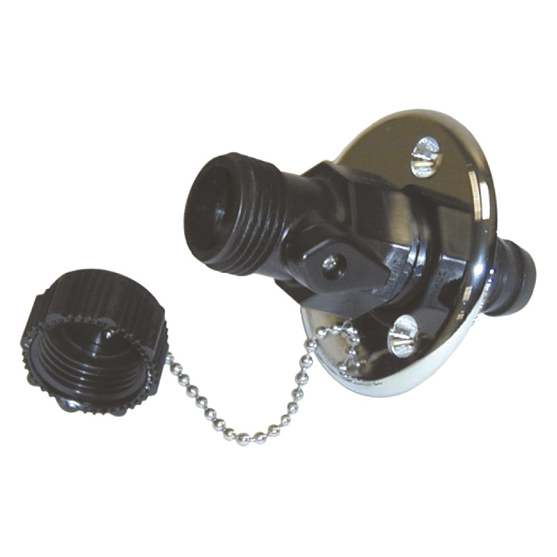 WASHDOWN FTG W/VALVE CHR MPN-WDV-1CP-DP