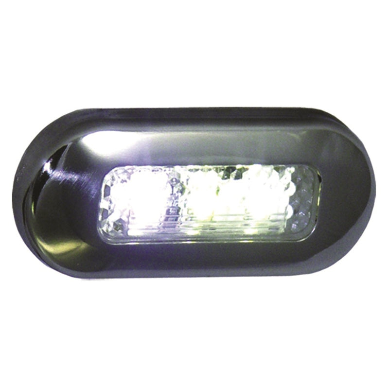 COURTESY LITE WHT LED OBLONG SS/BZL MPN-LED-51825-DP
