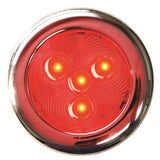 PUCK LITE SURFACE MNT SS BZL 3" RED LED MPN-LED-51897-DP