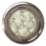 PUCK LITE SURFACE MNT SS BZL 4" WHT LED MPN-LED-51831-DP
