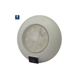 DOME LITE W/SWITCH 4" WHT LED