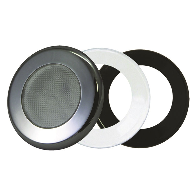 T-H Marine Puck Lite Recess Mount Stainless Steel Bzl 3" Blue LED Navigation Lights - view 2