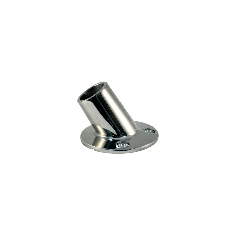 RAIL FITTING SS 7/8" RND BASE 60* MPN--628399