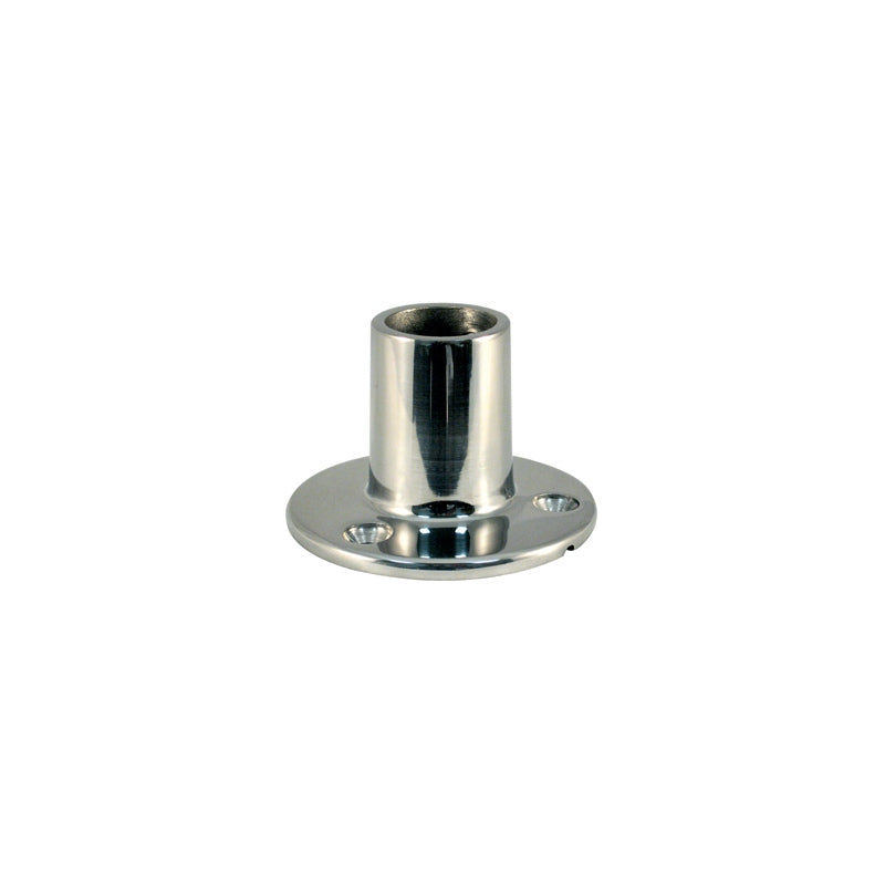 RAIL FITTING SS 7/8" RND BASE 90* MPN--628033