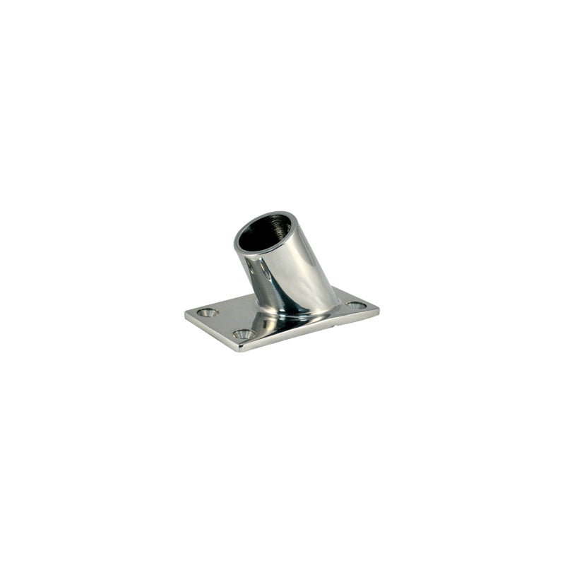 RAIL FITTING SS 7/8" RECT BASE 60* MPN--627303