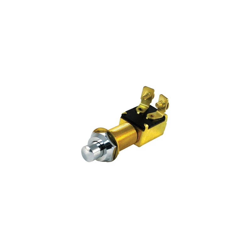 PUSH BUTTON SWITCH 12V 15AMP CHR MPN--515904