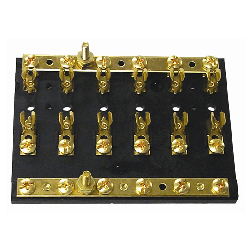 FUSE BLOCK  W/DUAL TERM BLOCK 6GANG MPN--502756