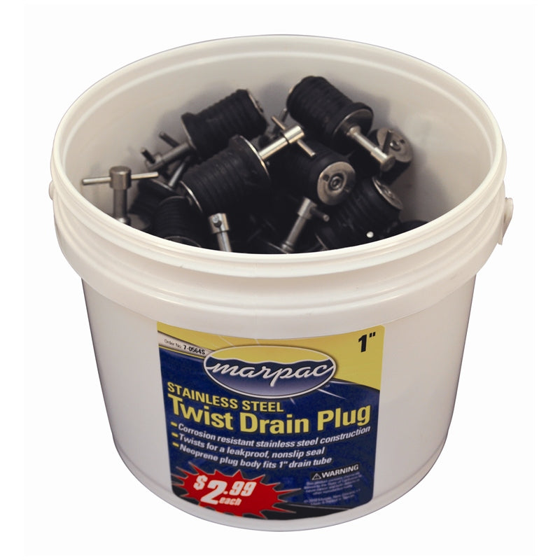 DRAIN PLUG TURN-TITE SS 1" BUCKET/50 MPN-7-0564S