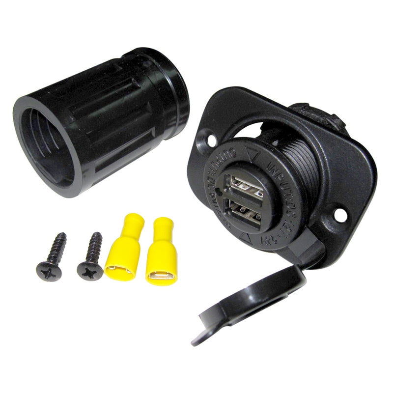 DUAL PORT USB SOCKET MPN--393913