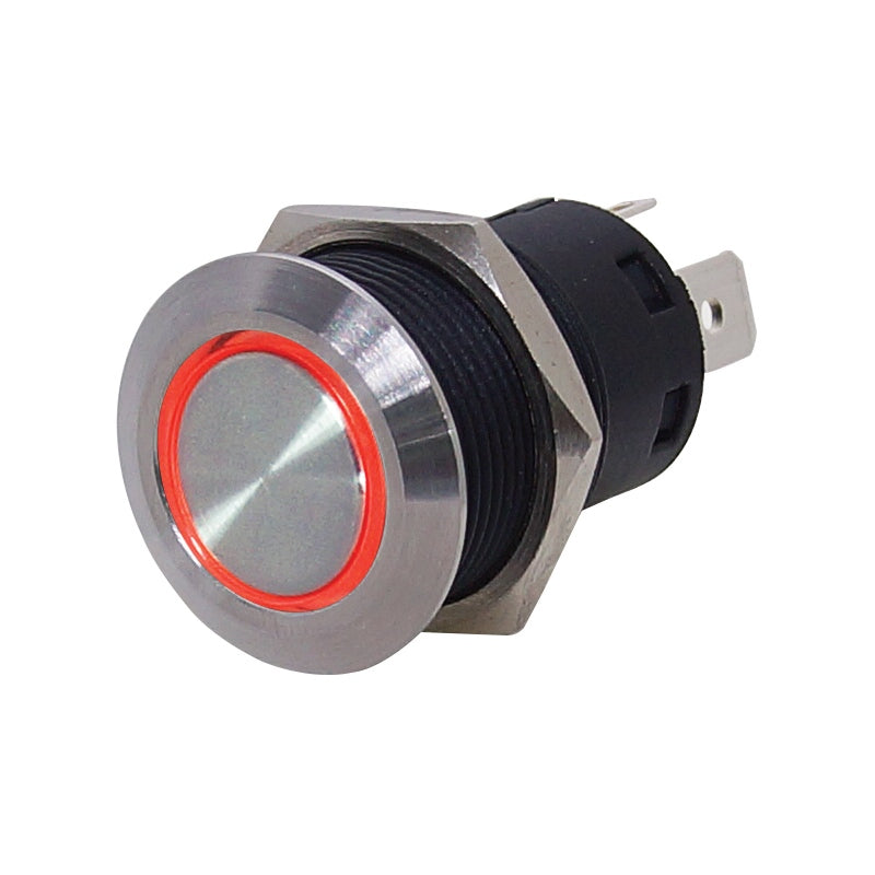 PUSH ON SWITCH RED RING LED MOM/OFF MPN--248181