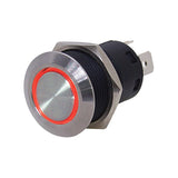 PUSH ON SWITCH RED RING LED ON/OFF
