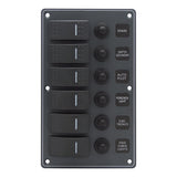 SWITCH PANEL ILUM/ROCKER 6G W/BREAKER MPN--239050