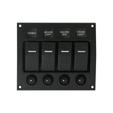 SWITCH PANEL ILUM/ROCKER 4G W/BREAKER MPN--237224