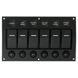 SWITCH PANEL ILUM/ROCKER 6G W/BREAKER MPN--236859
