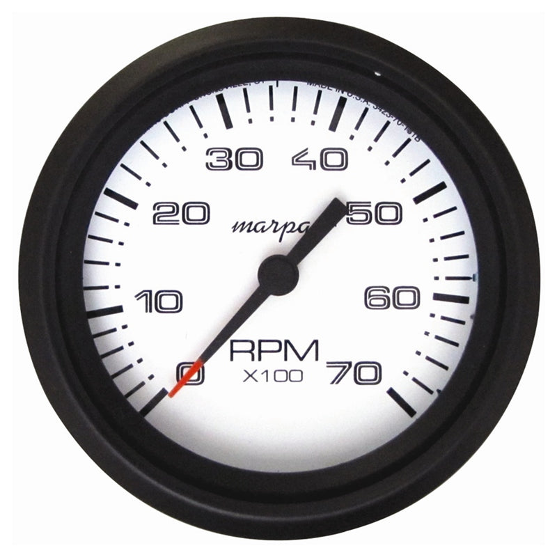 Marpac Engine Gauge Blk Bezel Tachometer 7K, model 7-2010, Instruments