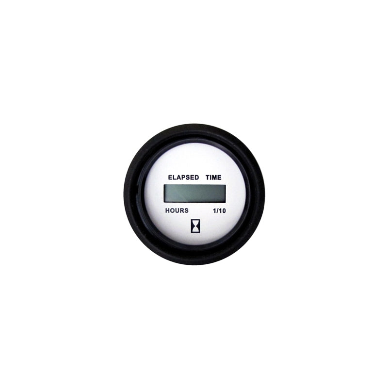 Marpac Engine Gauge Blk Bezel Hourmeter, model 7-2035, Instruments