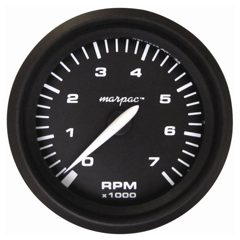 Marpac Engine Gauge All Black Tachometer 7K, model 7-2050, Instruments