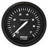 Marpac Engine Gauge All Black Tachometer 7K, model 7-2050, Instruments