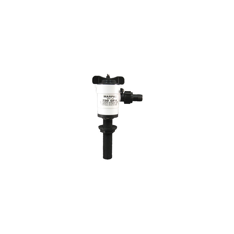 Marpac Thru Hull Aerator Pump Crt 750GPH, model 7-2216, General Pump