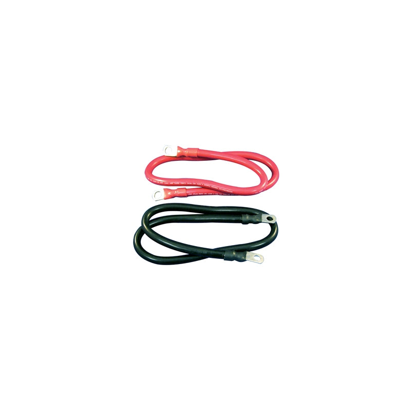 Marpac Battery Cable Assm 4 AWG X 36" Blk 3/8", model 7-4065, Wire Terminals
