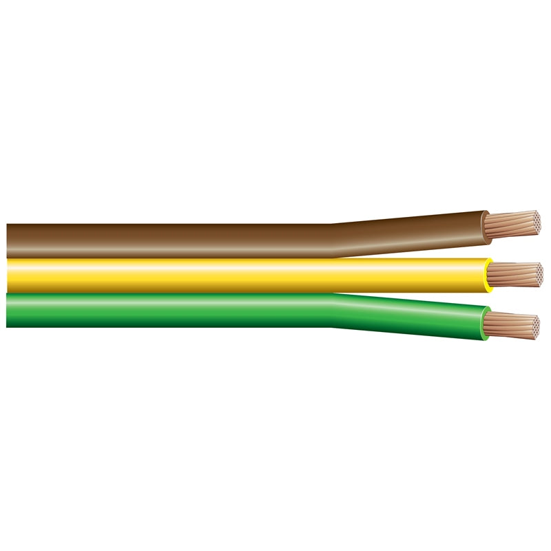 Marpac Bonded Wire 16/3 AWG 100' Bn/Yl/Gn, model 7-4392, Wire Terminals