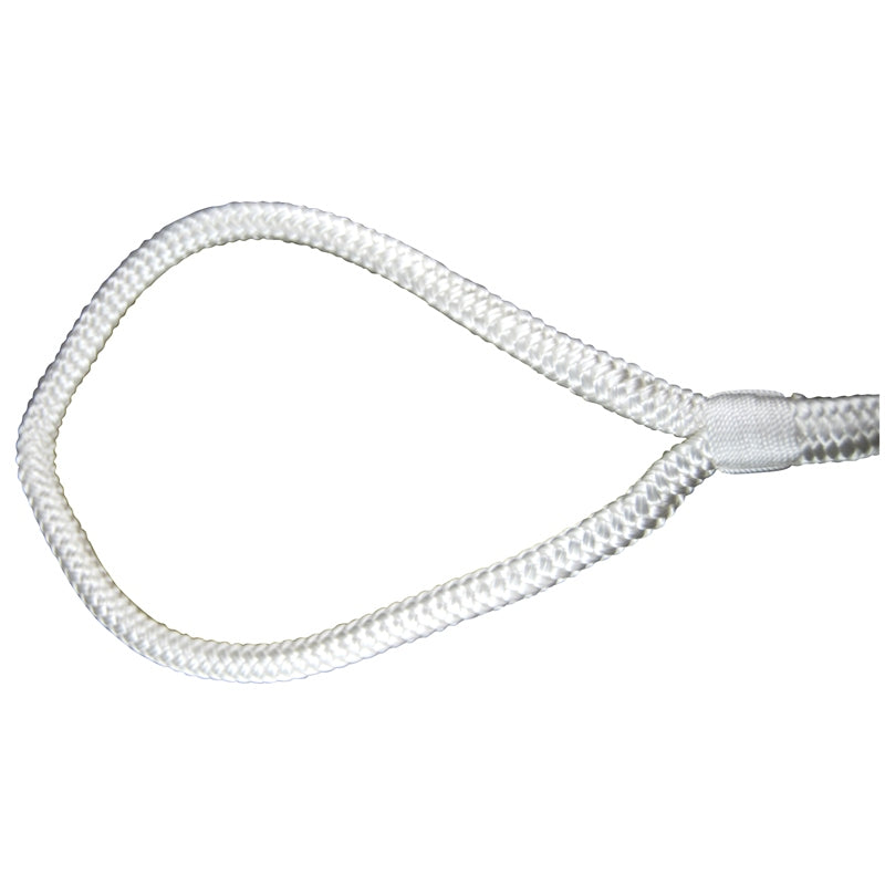 Marpac Dock Line Nyl Dbl/Brd 5/8"X25' - White, model 7-6309, Rope